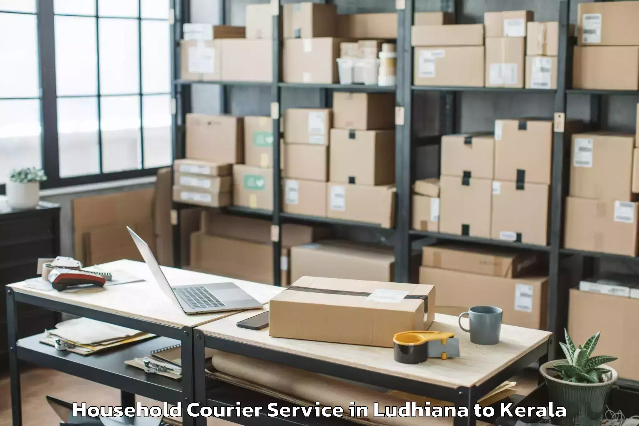 Trusted Ludhiana to Alathur Malabar Household Courier